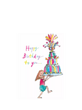 Woodmansterne Quentin Blake Giant Jelly birthday card, imported from the UK