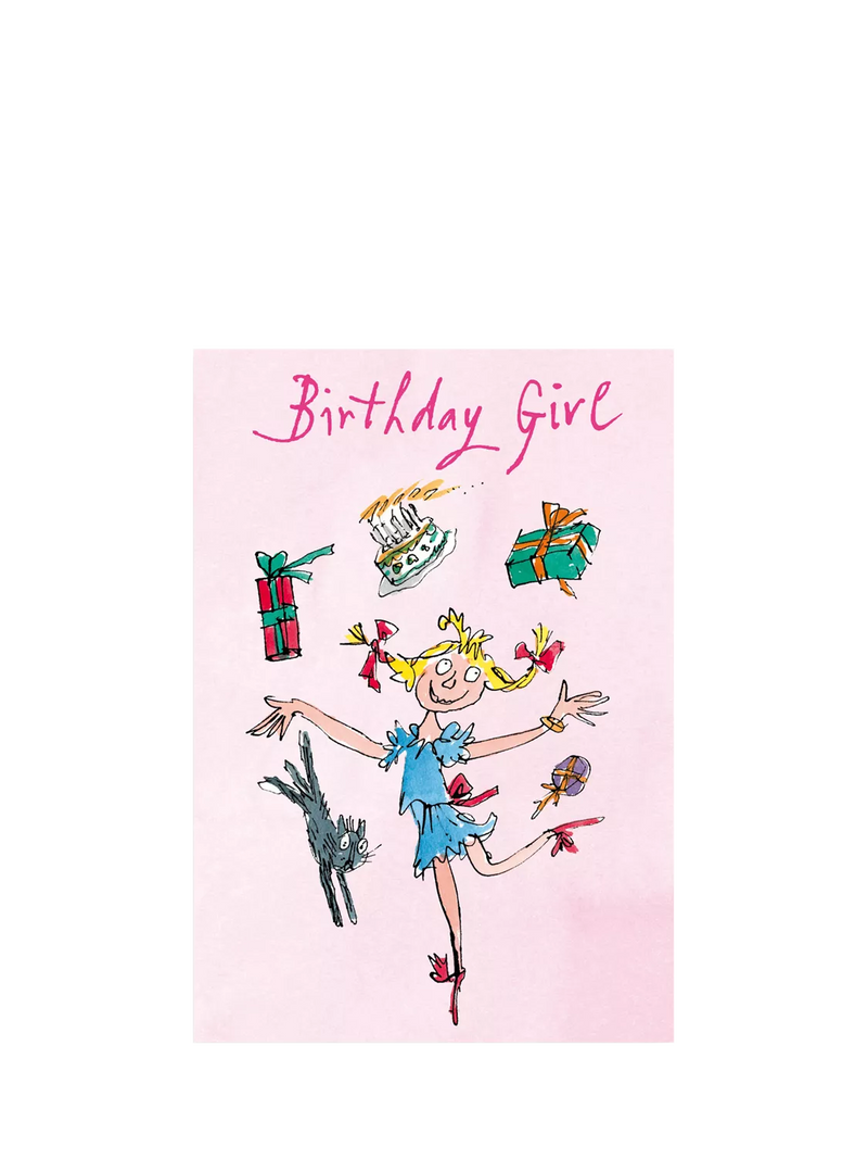 Woodmansterne birthday card Juggling Girl, UK version