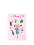 Woodmansterne birthday card Juggling Girl, UK version