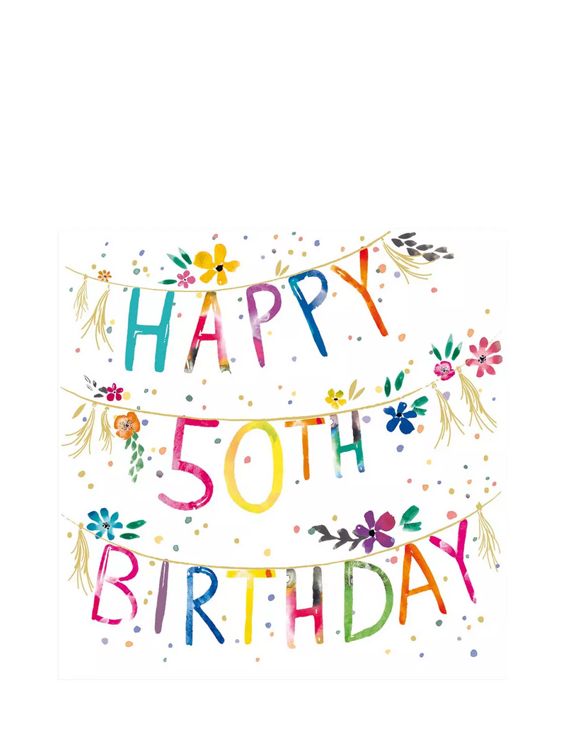 Woodmansterne 50th birthday card, UK version