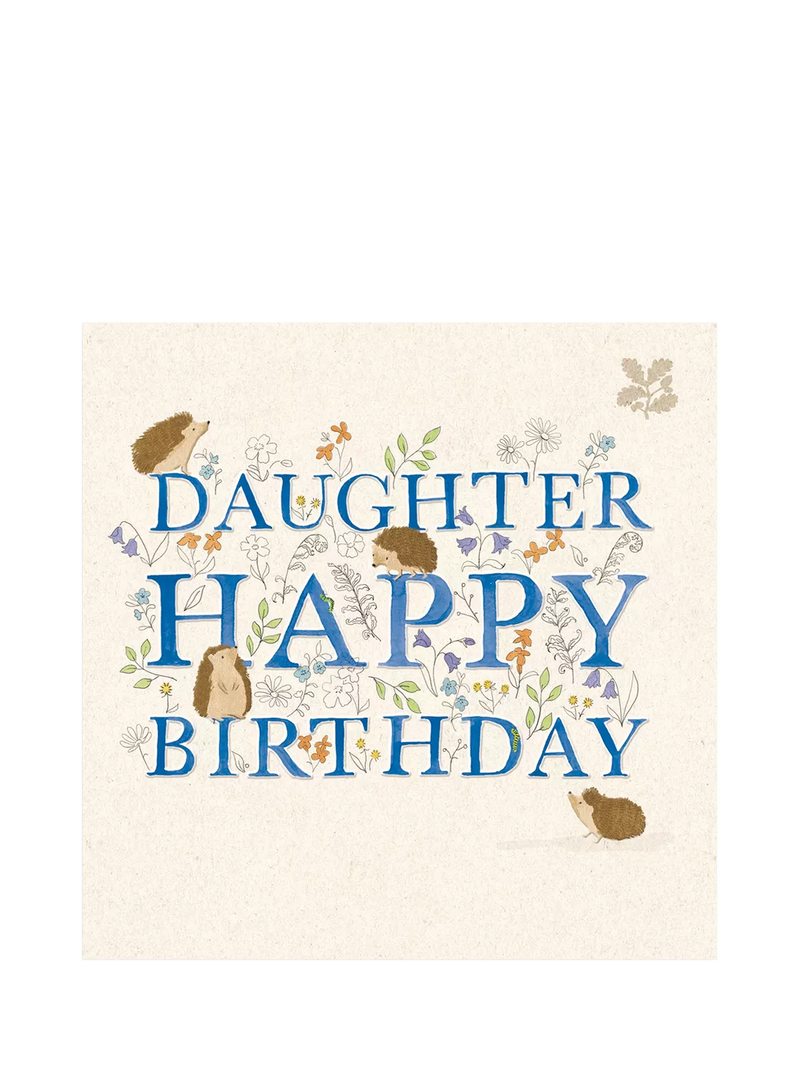 Woodmansterne daughter birthday card, imported from the UK