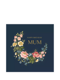 Woodmansterne Hykenham Wreath Mum birthday card - British product