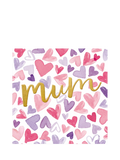 The Proper Mail Company Hearts Mum birthday card (British brand)