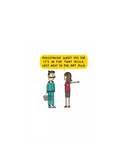 Woodmansterne blank card supermarket scene (British brand)