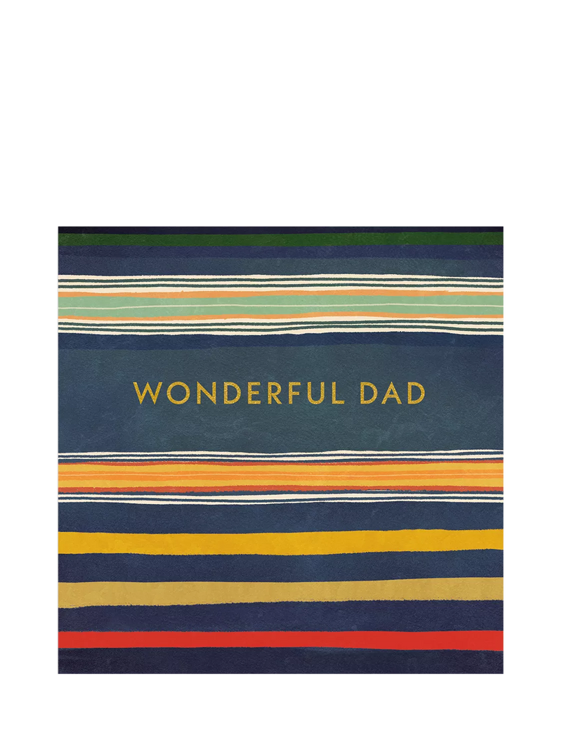 Woodmansterne stripes dad birthday card, imported from the UK
