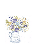 Woodmansterne pressed flowers sympathy card, UK version
