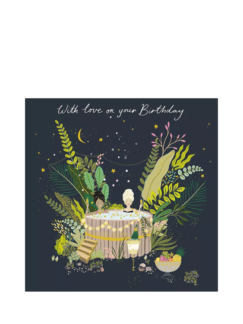 Woodmansterne Spa Day birthday card (British brand)