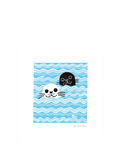 Woodmansterne two seals blank greeting card - British product