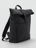 Mango roll top backpack black (British brand)