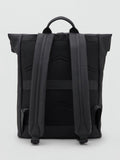 Mango roll top backpack black (British brand)