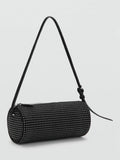 Mango beaded shoulder bag black, UK version