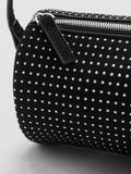 Mango beaded shoulder bag black, UK version
