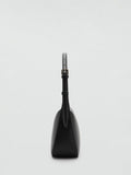 Mango Denia zipped shoulder bag black, UK version