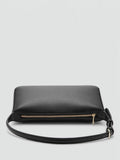Mango Denia zipped shoulder bag black, UK version