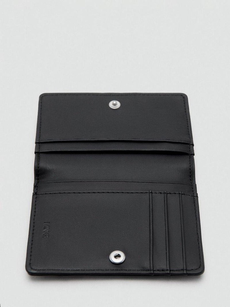 Mango bifold cardholder black, imported from the UK