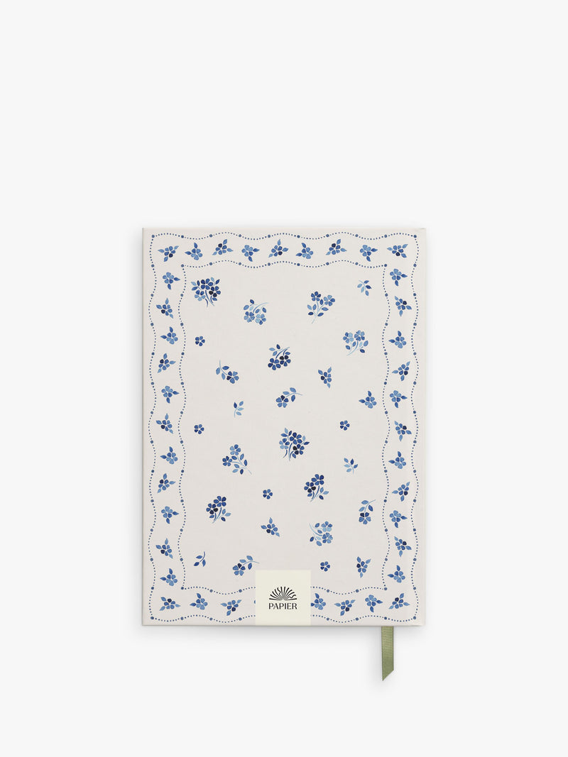 Papier ceramic blue recipe journal A5, imported from the UK