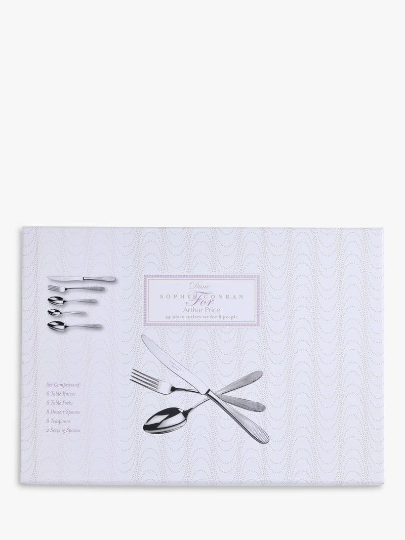Arthur Price Sophie Conran Dune cutlery set 34 piece, UK version