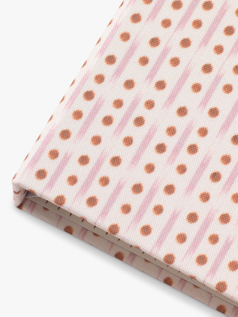 Papier Ikat Stripe planner in pink (British brand)