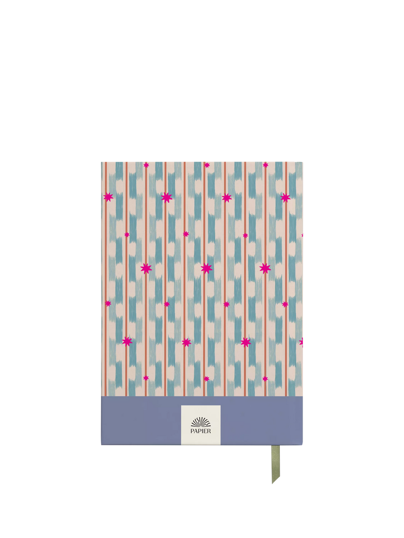 Papier Starry Ikat finance planner Blue A5 - British product