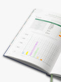 Papier Starry Ikat finance planner Blue A5 - British product