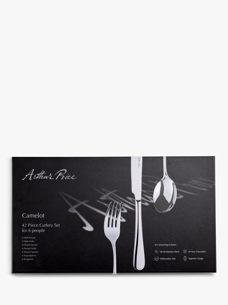 Arthur Price Camelot cutlery set 42 piece 6 place settings - British product