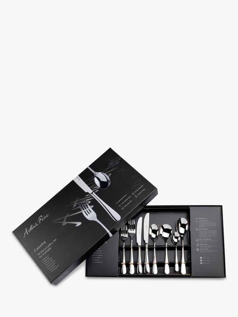 Arthur Price Camelot cutlery set 58 pieces (British brand)
