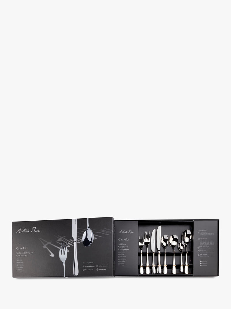 Arthur Price Camelot cutlery set 58 pieces (British brand)
