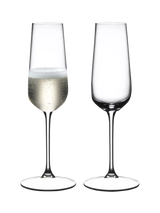 John Lewis RIEDEL GRAPE Crystal Glass Champagne Flute Set of 2 250ml Clear- Buy online at McGrocer