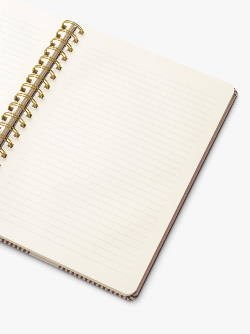 Papier striped bloom notebook beige - British brand