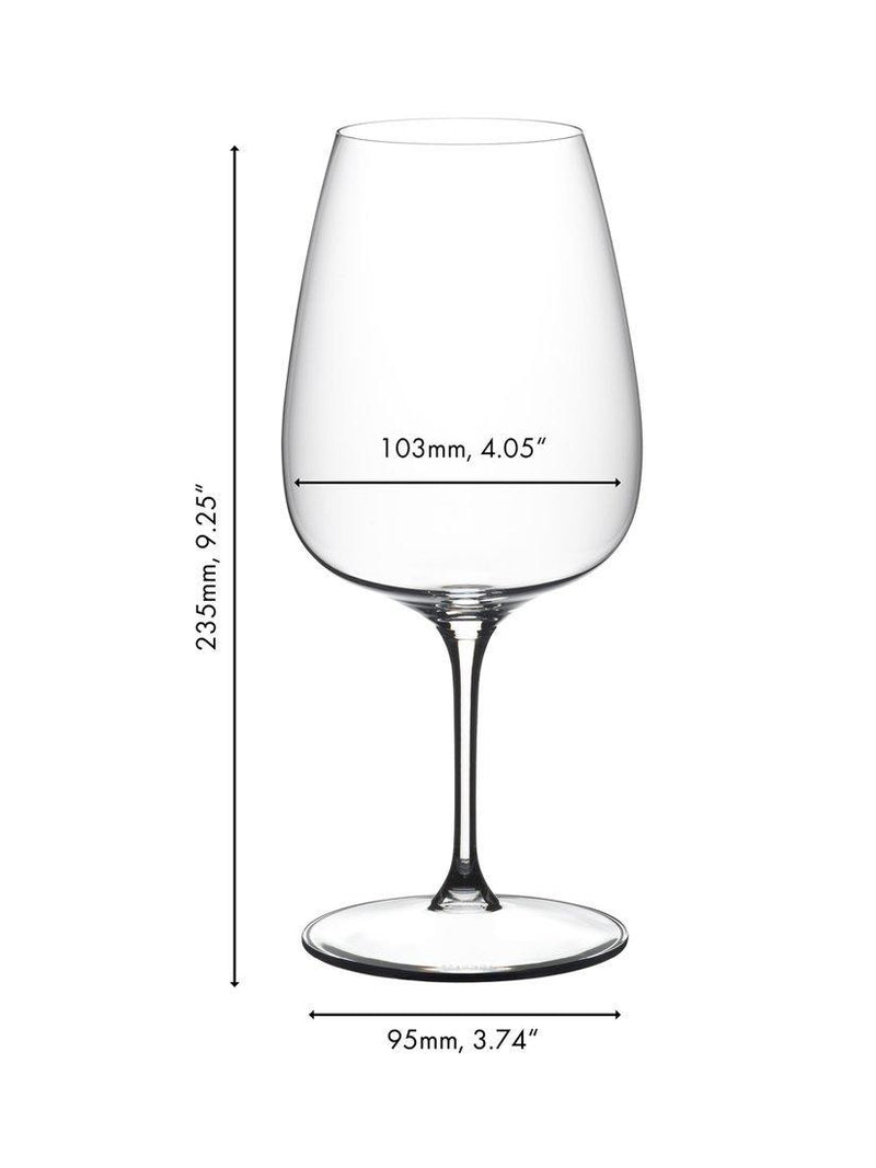 RIEDEL Grape crystal wine glasses set of 2 830ml (British brand)