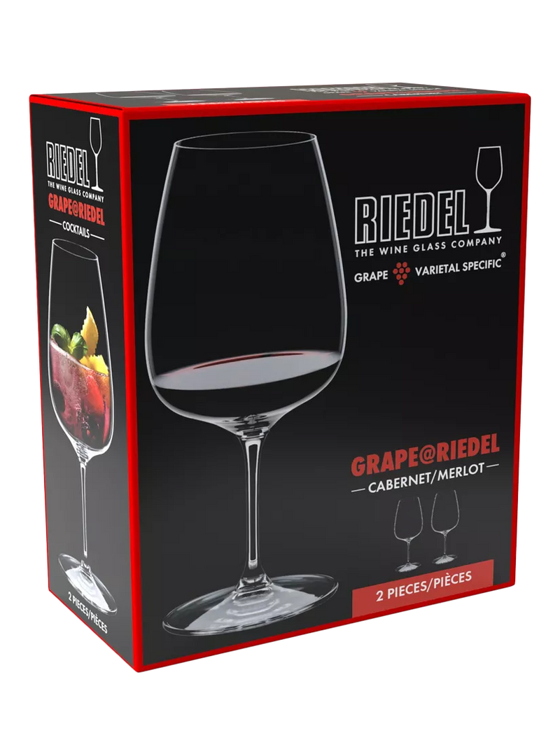 RIEDEL Grape crystal wine glasses set of 2 830ml (British brand)