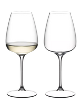John Lewis RIEDEL GRAPE Crystal Glass White Wine Glass, Set of 2, 550ml, Clear- Buy online at McGrocer