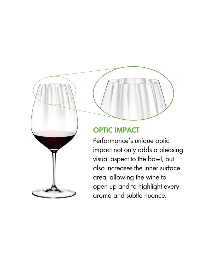 RIEDEL Performance cabernet merlot wine glasses set of 2, UK version