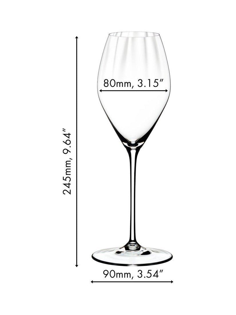 RIEDEL Performance crystal champagne glasses set of 2 375ml, imported from the UK