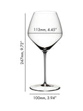 RIEDEL Veloce crystal Pinot Noir wine glass 763ml, imported from the UK
