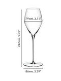 RIEDEL Veloce crystal Sauvignon Blanc wine glass set 347ml, UK version
