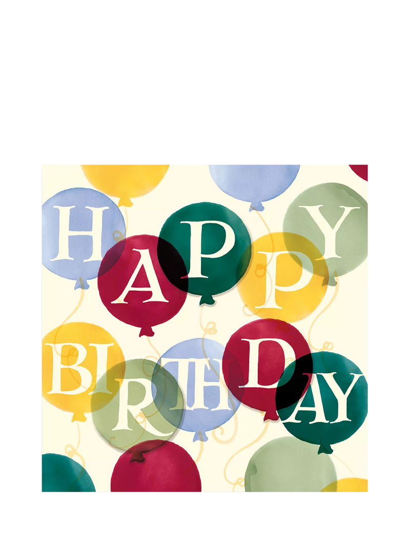 Emma Bridgewater balloons birthday card, imported from the UK
