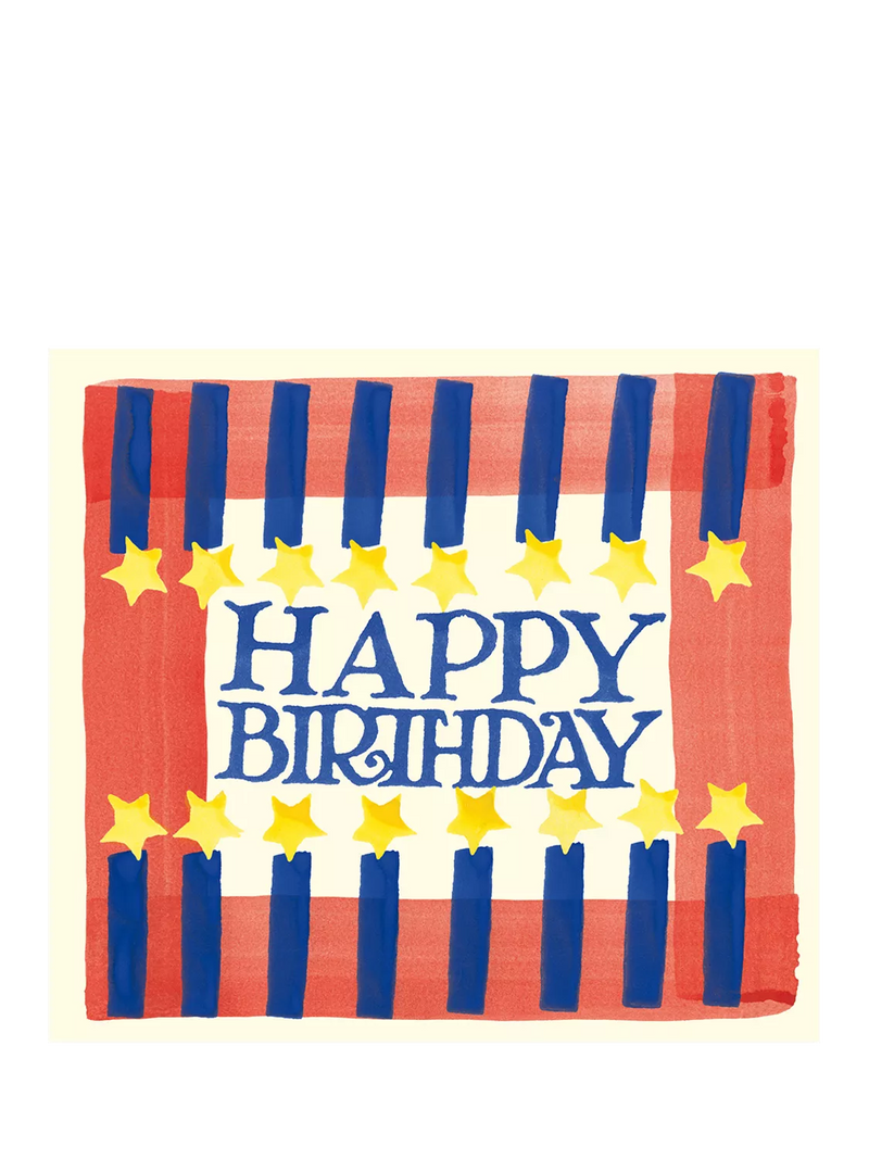 Emma Bridgewater Stars Candles birthday card, imported from the UK