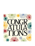 Emma Bridgewater Fireworks congratulations card, imported from the UK