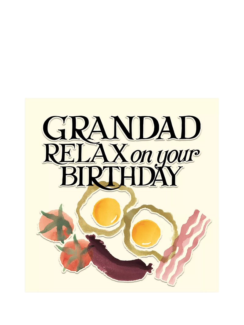 Emma Bridgewater breakfast grandad birthday card (British brand)