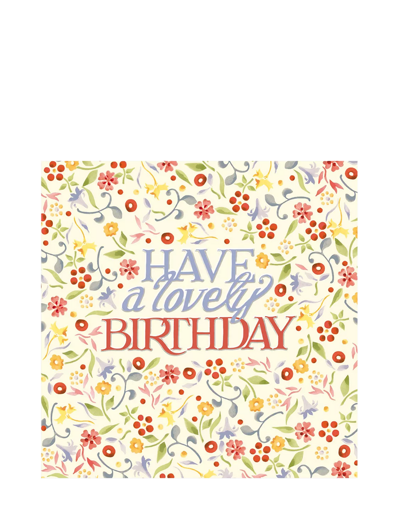 Emma Bridgewater Ditsy Floral birthday card (British brand)