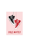 Running With Scissors Sole Mates anniversary card with red envelope (British brand)