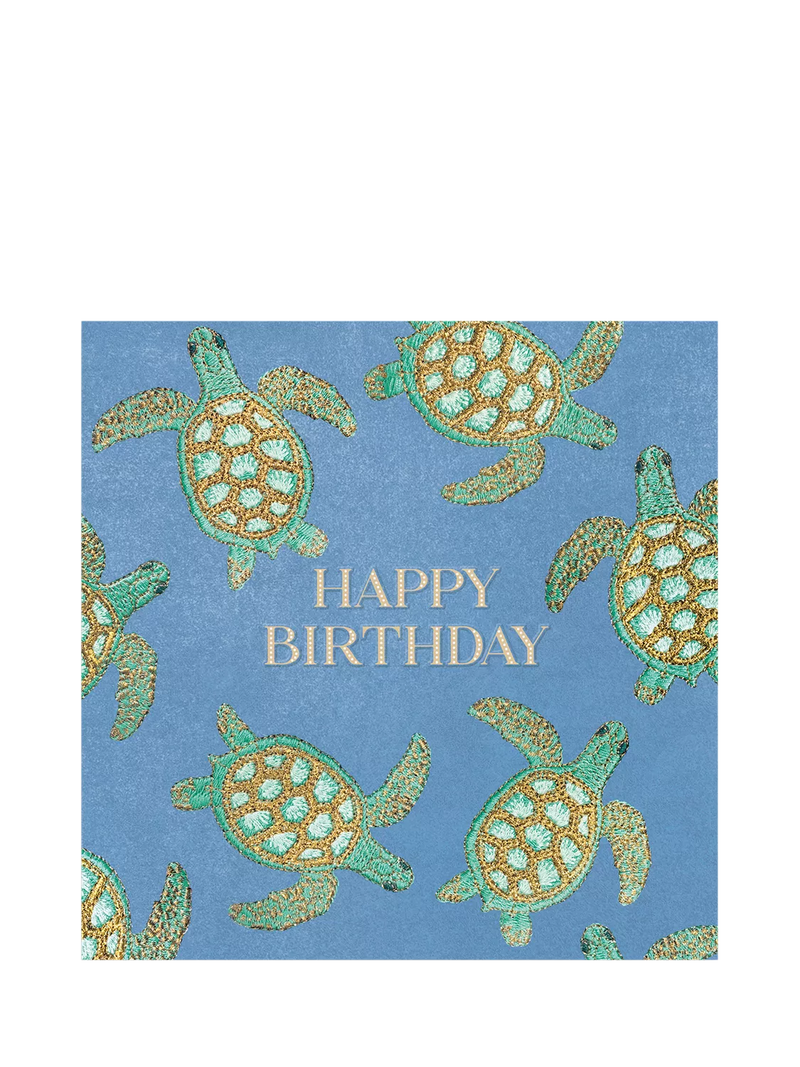 Elizabeth Scarlett turtles birthday card - British product