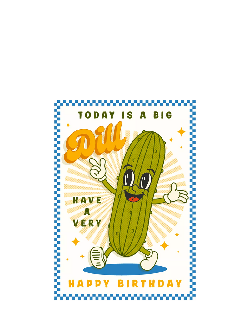 Art File Dill Face birthday card 175x125mm (British brand)