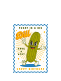 Art File Dill Face birthday card 175x125mm (British brand)