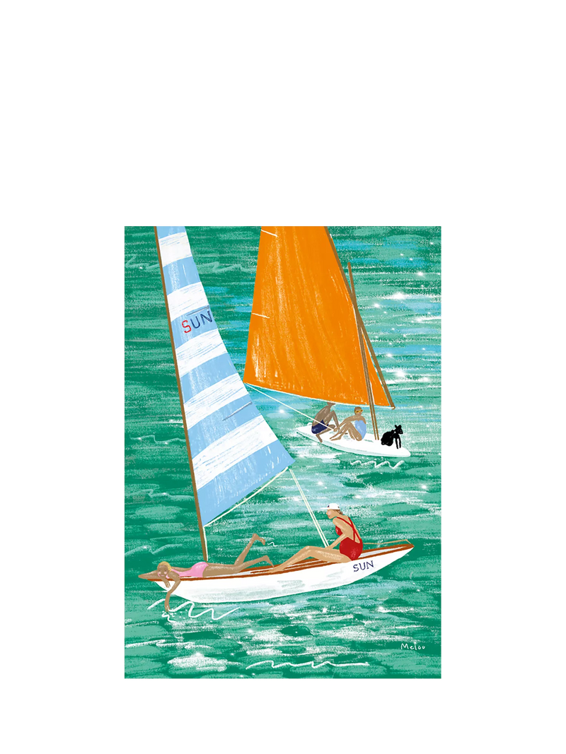 Art File Sailing Boat greeting card - British product