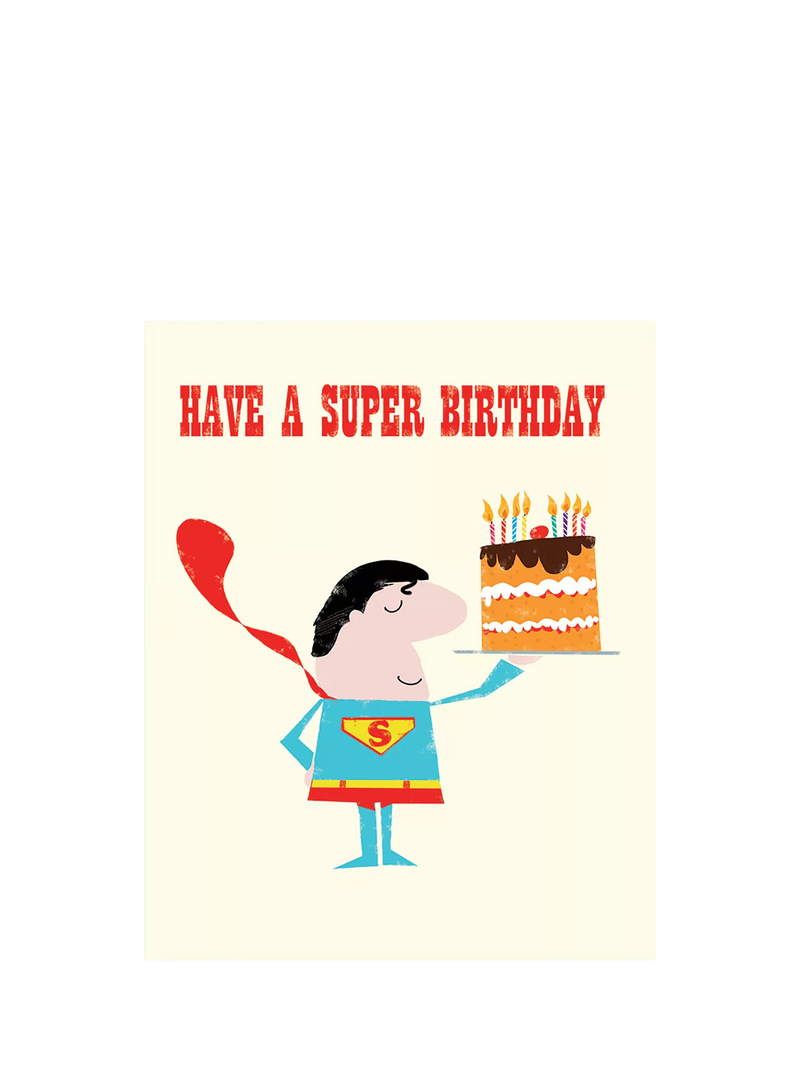 Art File Superman Birthday Card 175x143mm - British product