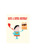 Art File Superman Birthday Card 175x143mm - British product
