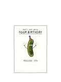 Pigment Relish It birthday card with brown envelope - British product