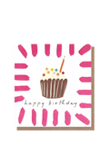 Caroline Gardner cupcake birthday card with envelope, imported from the UK
